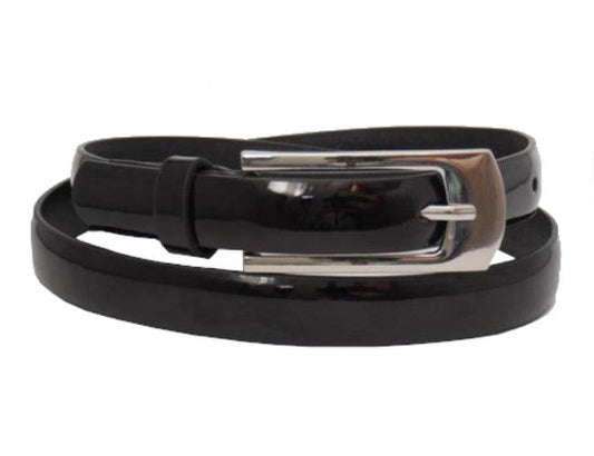 18mm | Black Patent Leather Belt - BeltUp Leather Co.