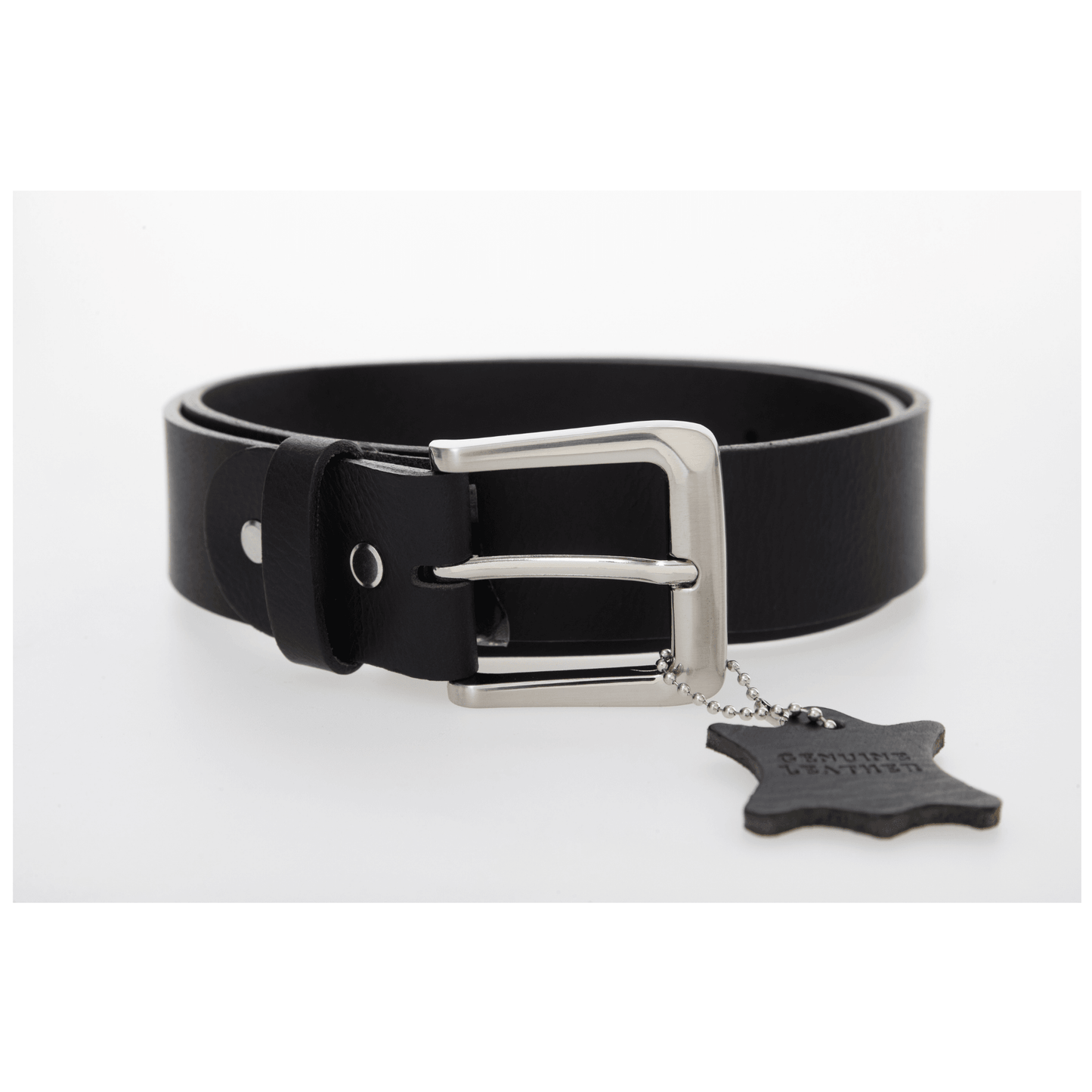 Black Top Grain 100% Leather Belt- 30mm Width - BeltUpOnline